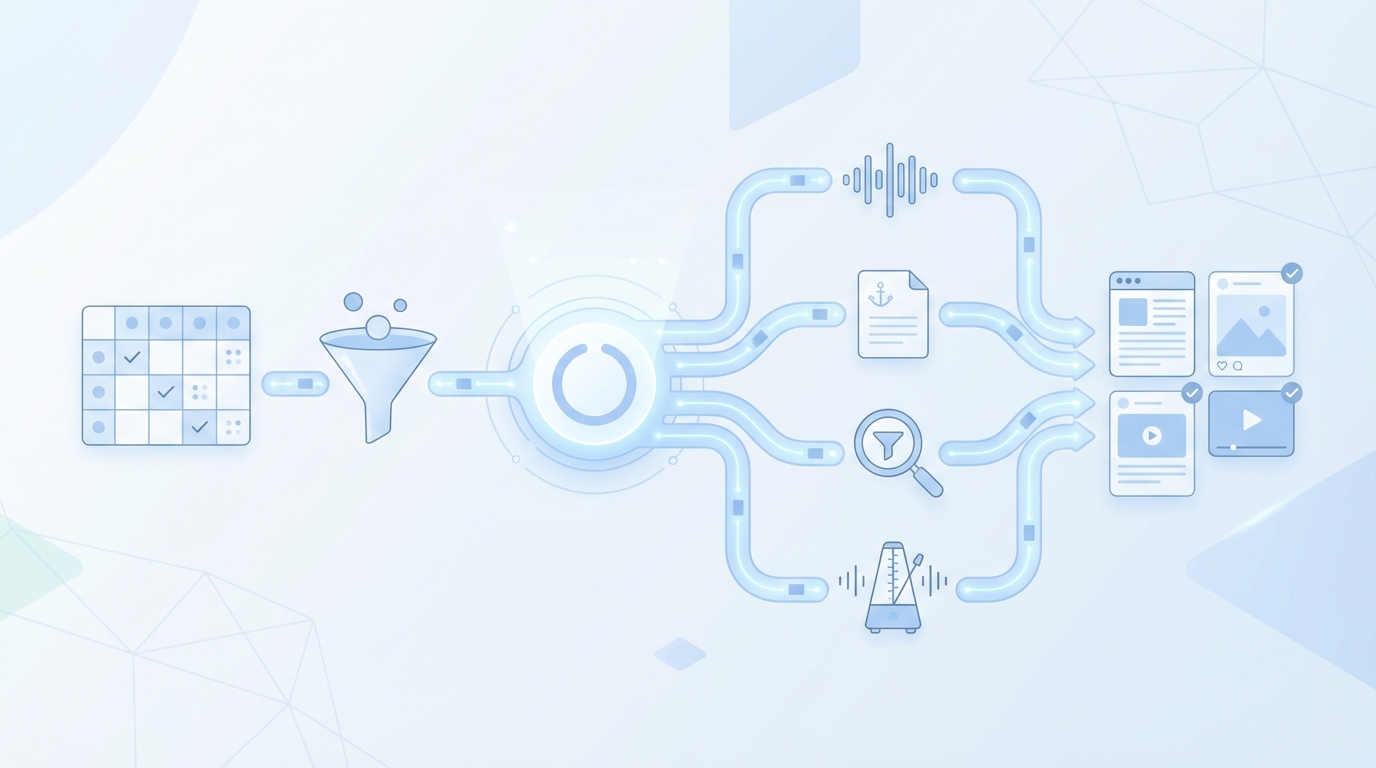 How Oleno Operationalizes Your Content Repurposing Scorecard concept illustration - Oleno