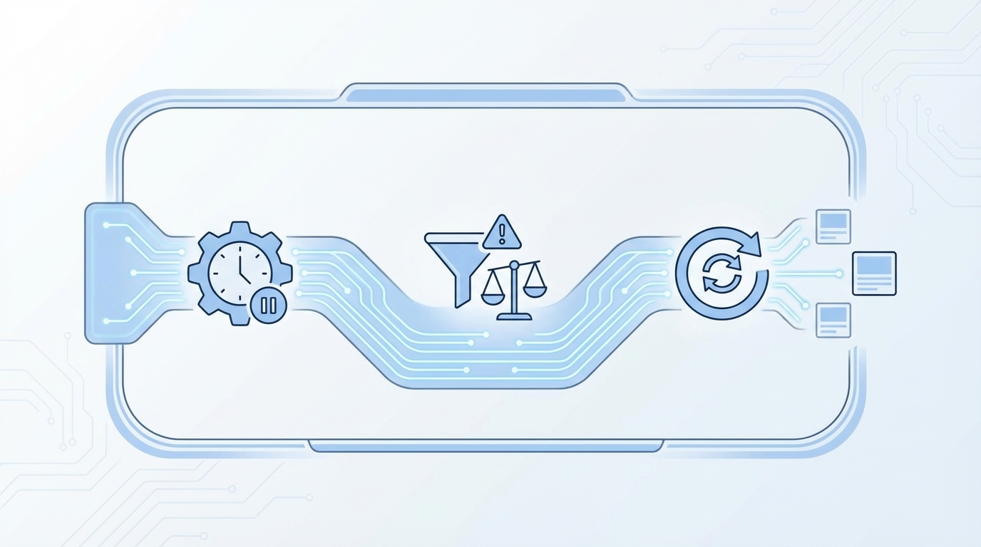 How Oleno Automates Cooldowns, Saturation Control, And Refreshes concept illustration - Oleno