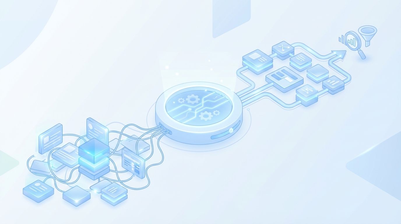 How Oleno Makes Measurement-Ready Content The Default concept illustration - Oleno