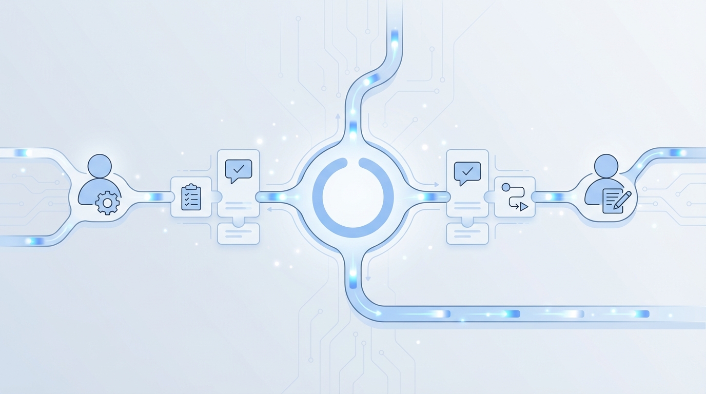 How Oleno Keeps Cadence When Roles Change concept illustration - Oleno