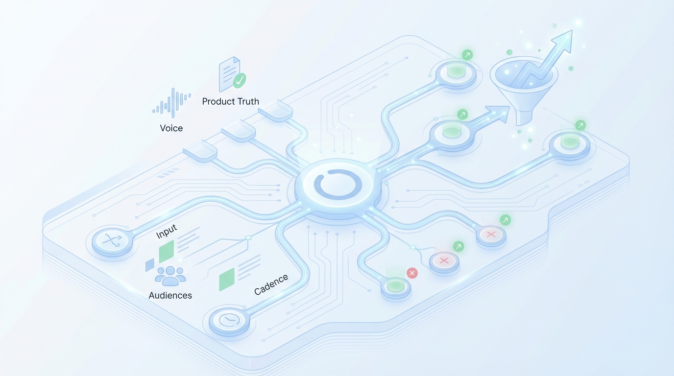 How Oleno Operationalizes Continuous Experimentation for Automated Demand Gen concept illustration - Oleno