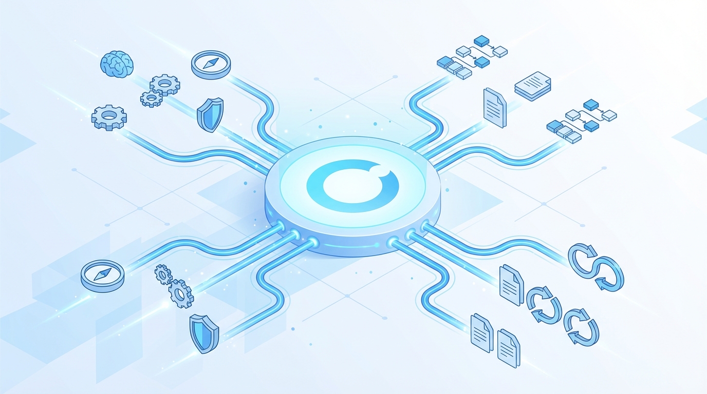 How Oleno Turns Strategy Into Repeatable Output concept illustration - Oleno