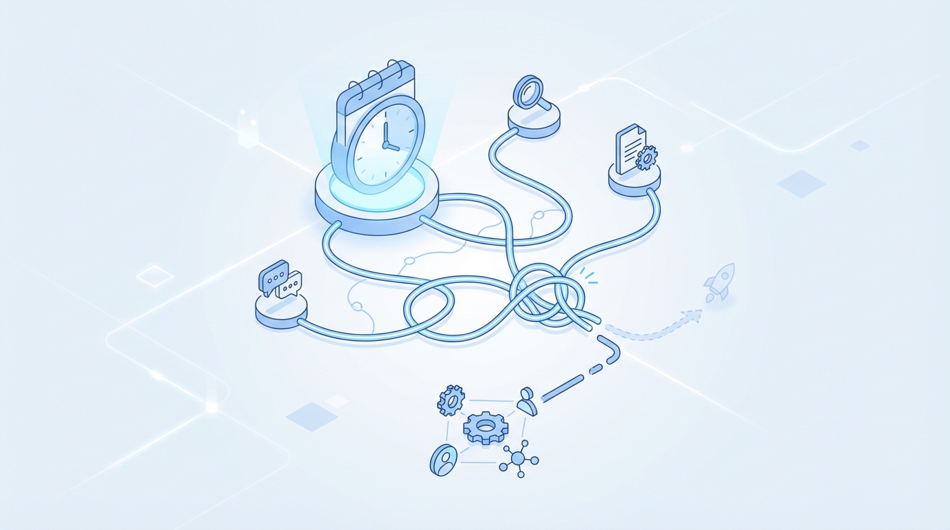 The Human Side Leaders Feel Every Week concept illustration - Oleno