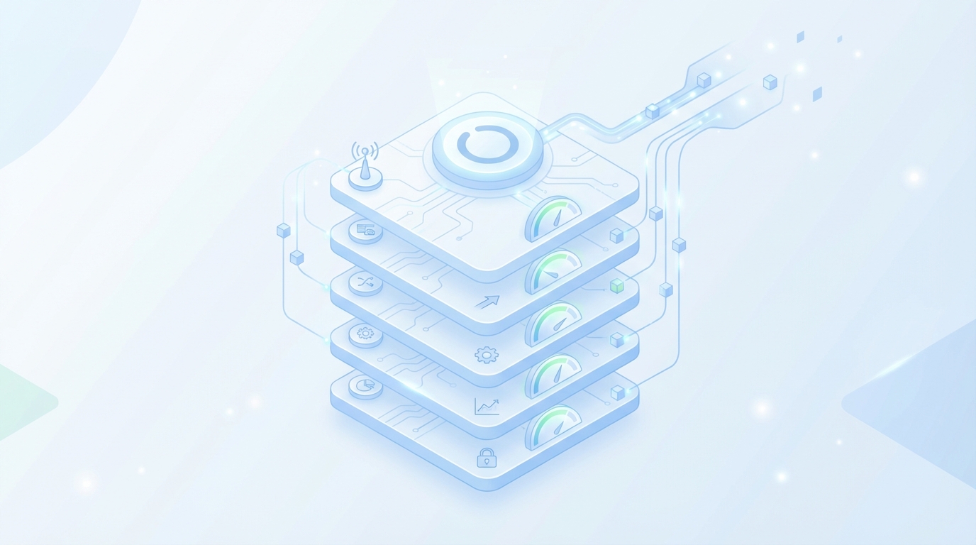 Instrument the New Way: How to Measure the 6‑Layer Stack’s Health concept illustration - Oleno