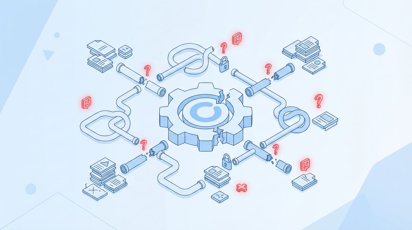 Review Hell Is What Fragmented Execution Feels Like for Execution is a category concept illustration - Oleno