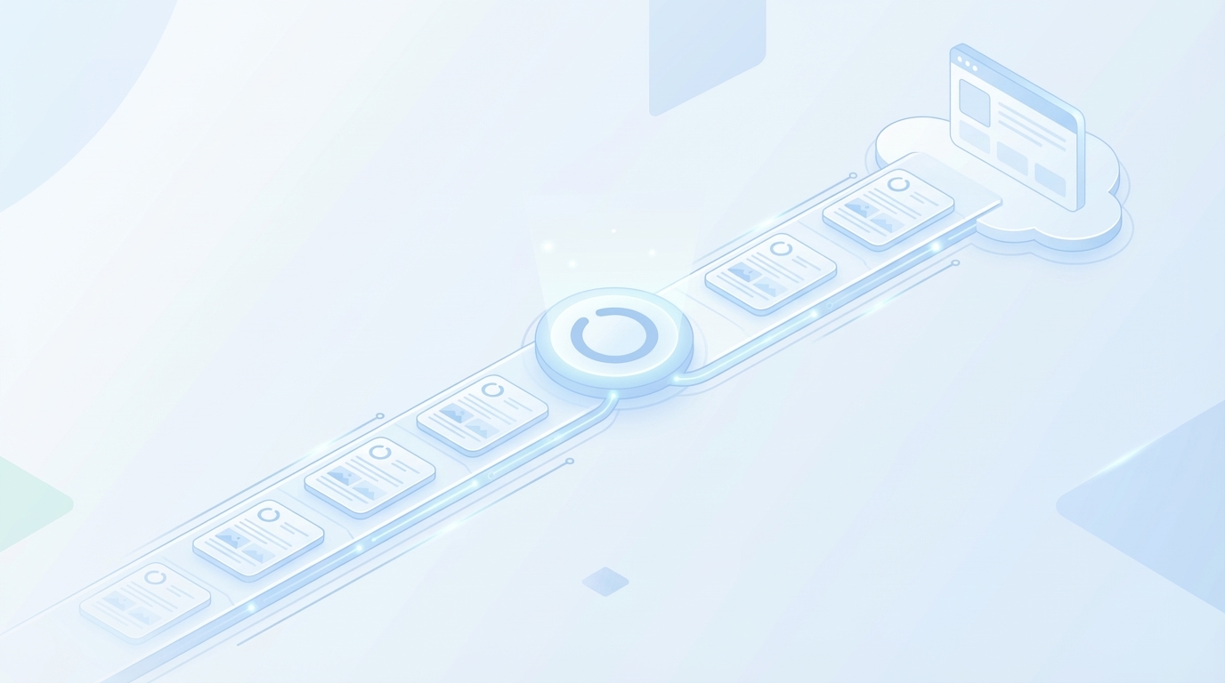 How Oleno Ships Daily, Brand-Complete Articles Without Handoffs concept illustration - Oleno