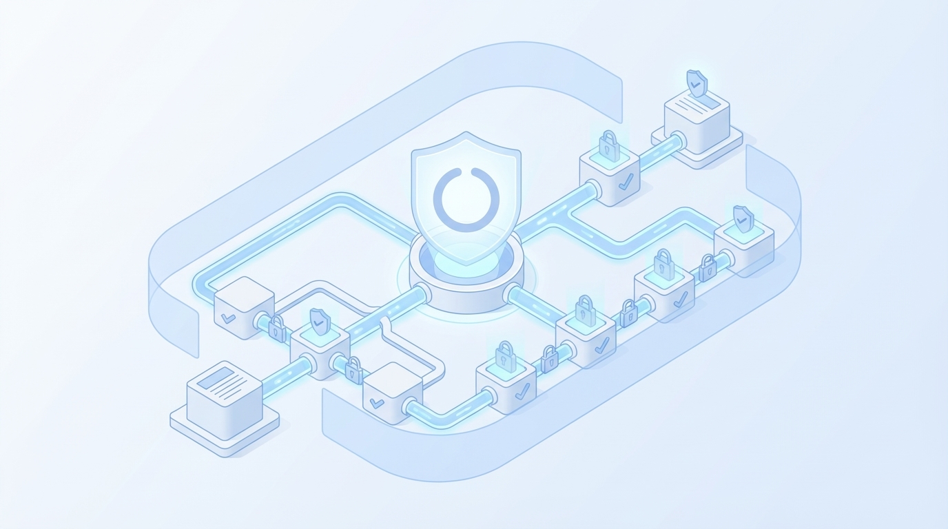 How Oleno Enforces Deterministic Publishing End To End concept illustration - Oleno