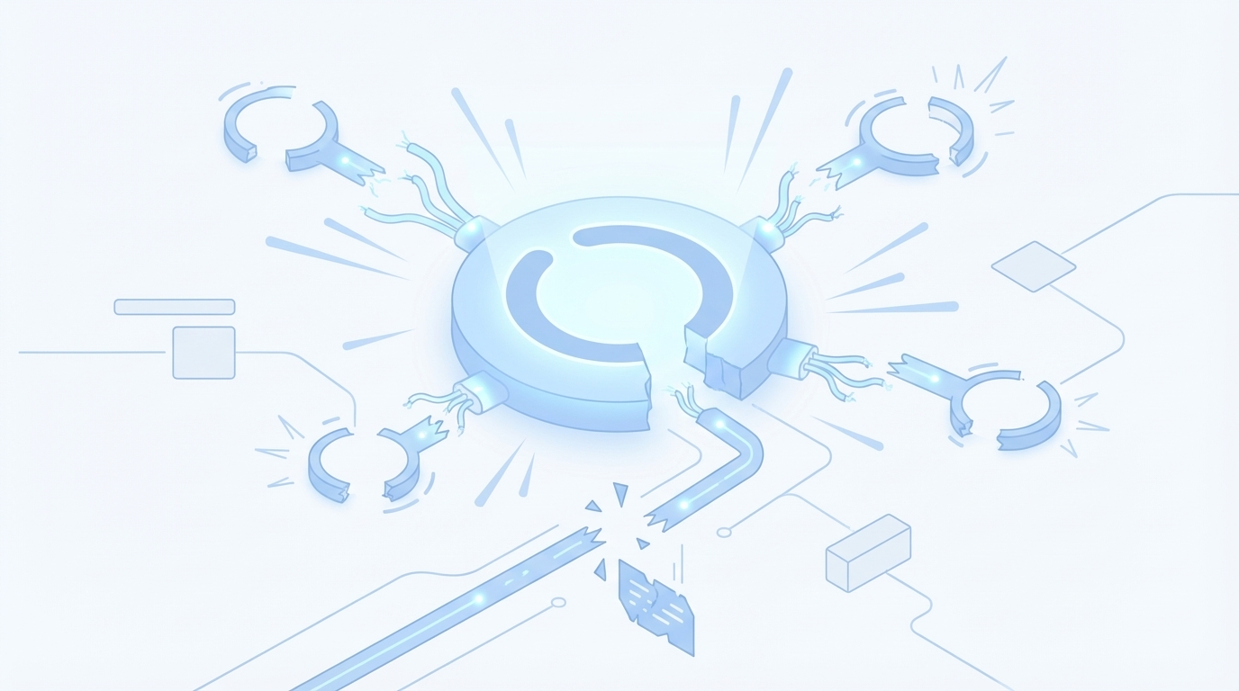 The Moment It Breaks In Production concept illustration - Oleno