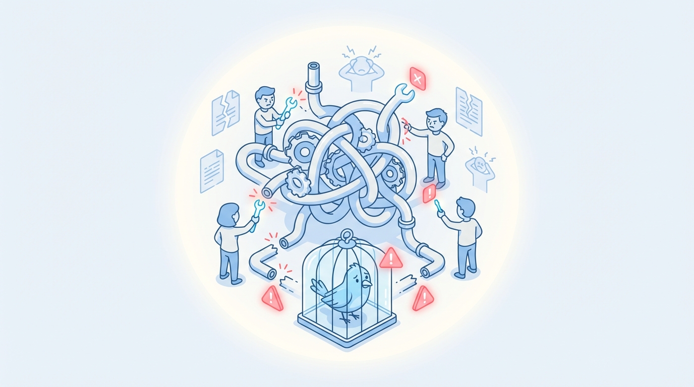 The Human Cost Of Reactive Publishing for Editorial canary releases concept illustration - Oleno