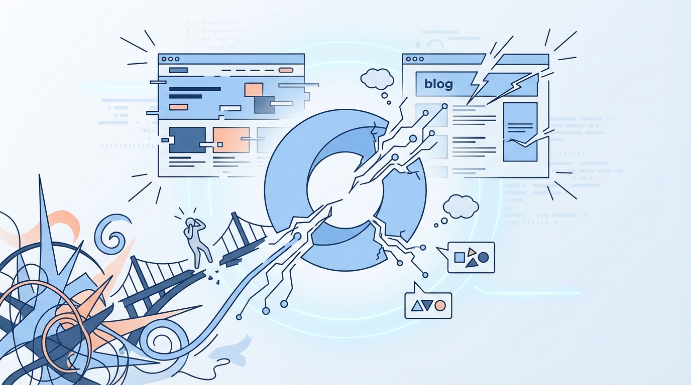 What It Feels Like When The Narrative Slips concept illustration - Oleno