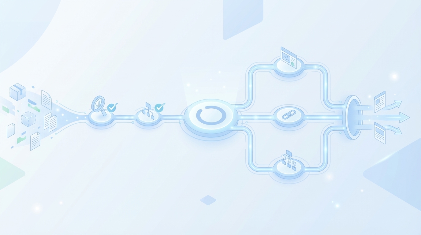 How Oleno Enforces Differentiation From Brief To Publish concept illustration - Oleno