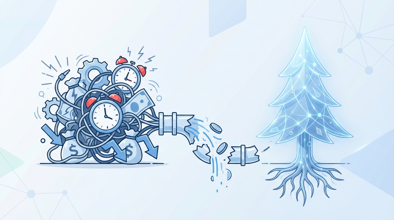 Common Mistakes: The Stuff That Creates Headaches And Margin Loss concept illustration - Oleno