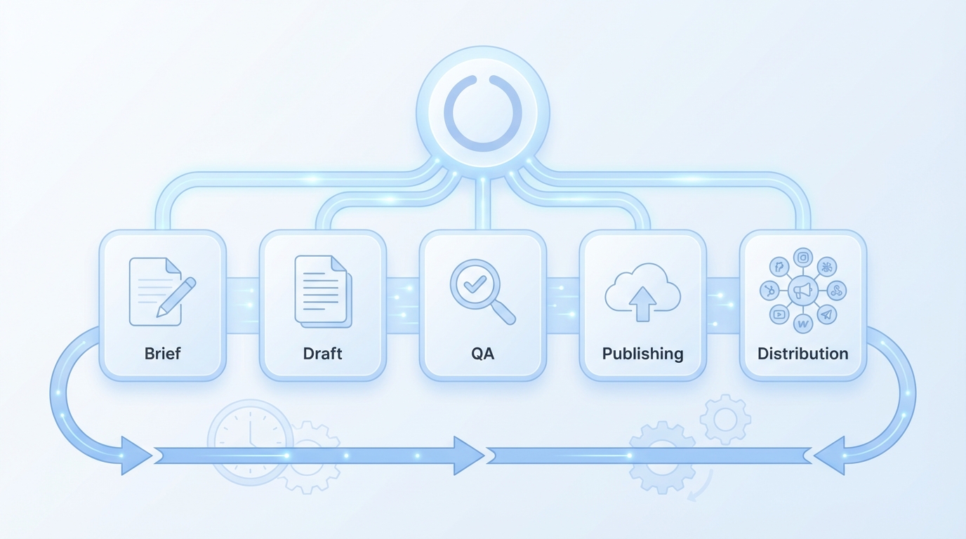 How Oleno Turns The Execution Layer Into A Daily System concept illustration - Oleno