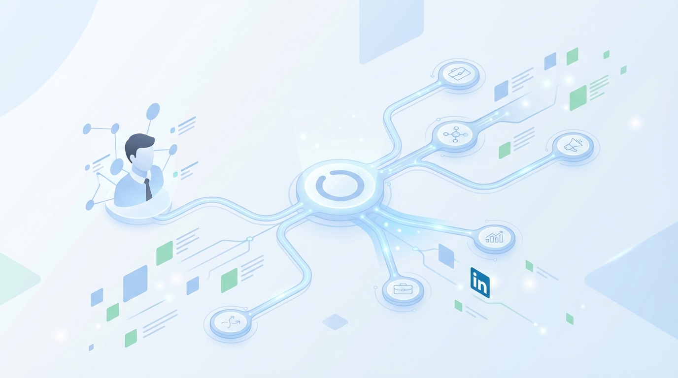 How Oleno Operationalizes Your Executive LinkedIn Thought Leadership System concept illustration - Oleno