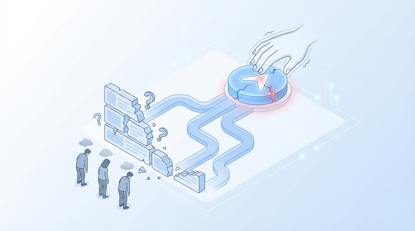 When Shipping Feels Like Guesswork, Quality Slips And Morale Follows concept illustration - Oleno