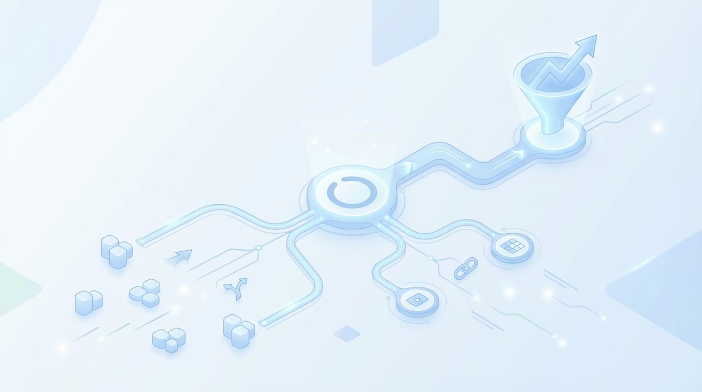 How Oleno Turns Clusters Into Pipeline, Not Just Pageviews concept illustration - Oleno