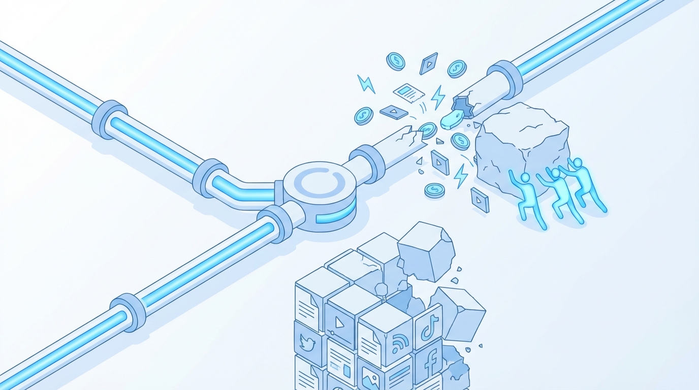 Common Mistakes That Waste A Quarter Of Content Budget concept illustration - Oleno