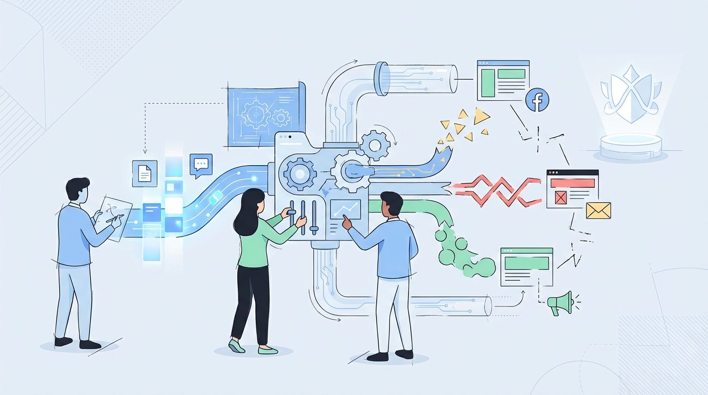 Why Content Positioning Breaks Before Brand Authority Ever Shows Up concept illustration - Oleno