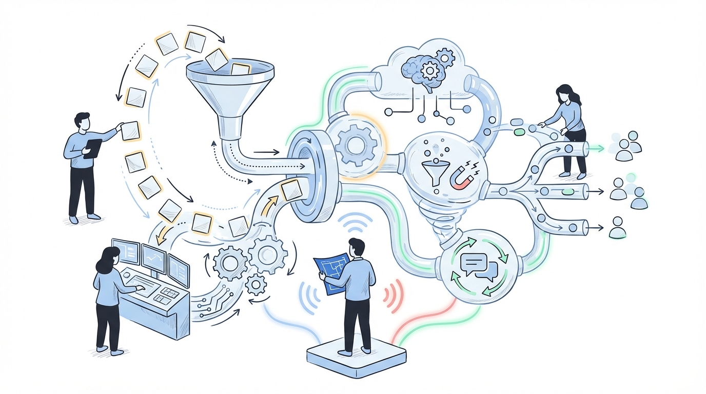 Why this decision becomes an operating model question concept illustration - Oleno