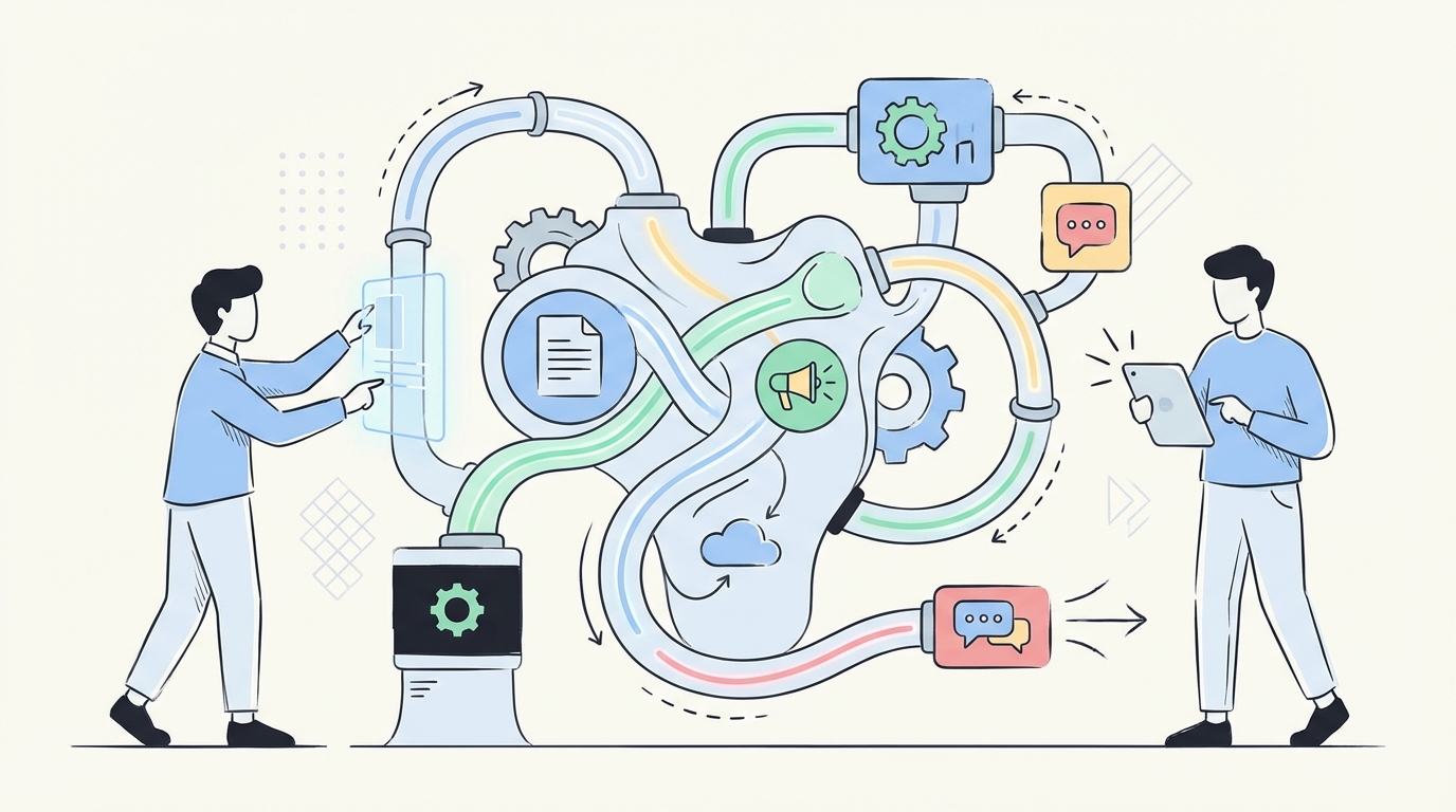 Why Custom Orchestration vs Integrated Gets Painful for Agencies Fast concept illustration - Oleno
