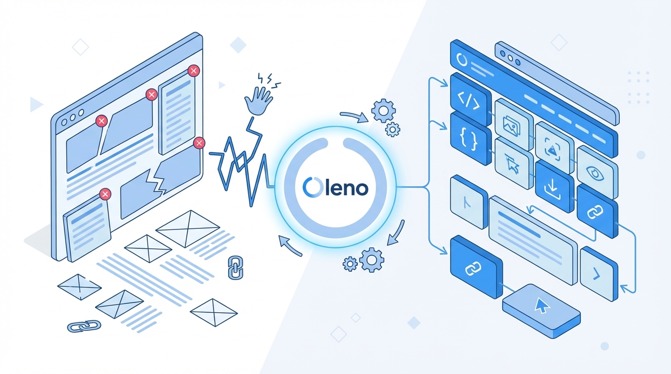 The Frustration Of Editing What Should Be Code concept illustration - Oleno