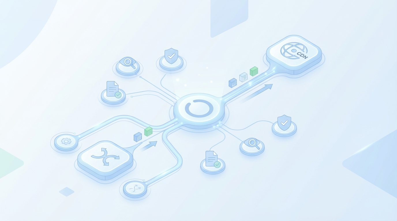 How Oleno Fits Into Your Image Workflow Without Breaking Your Stack concept illustration - Oleno