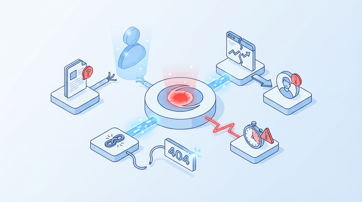 When It Hurts Most For Your Team concept illustration - Oleno