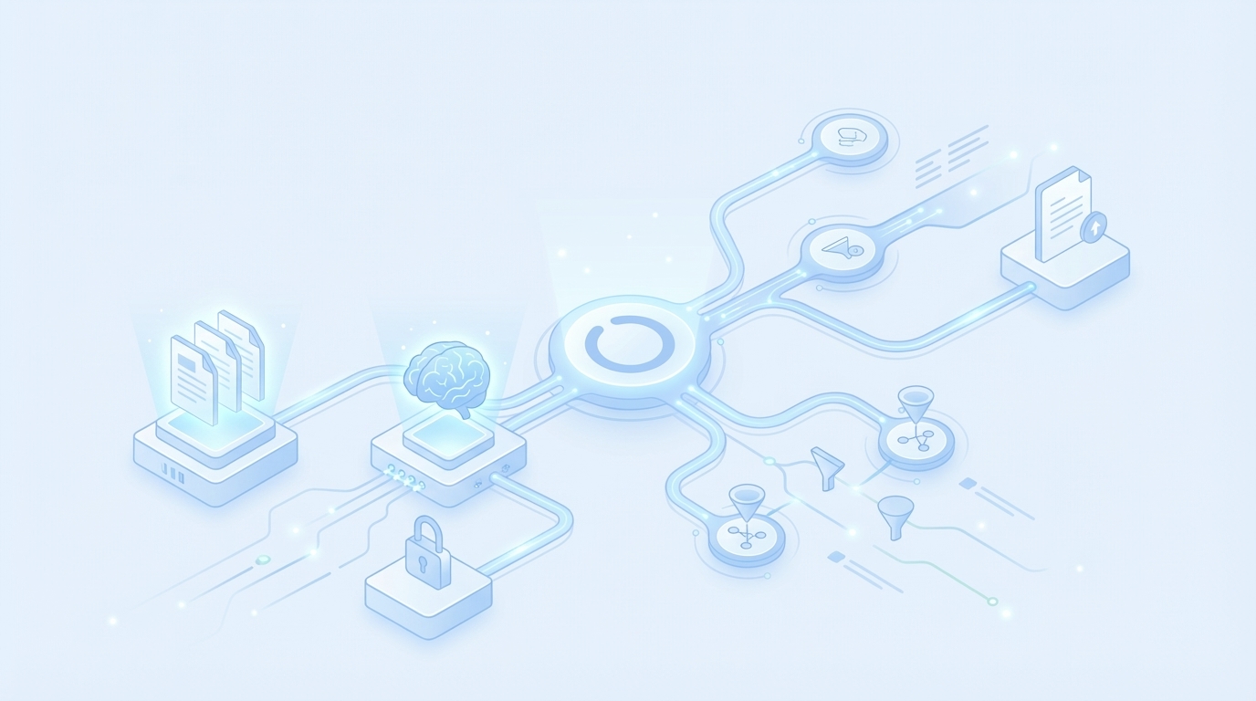 How Oleno Implements KB-Grounded Orchestration End To End concept illustration - Oleno