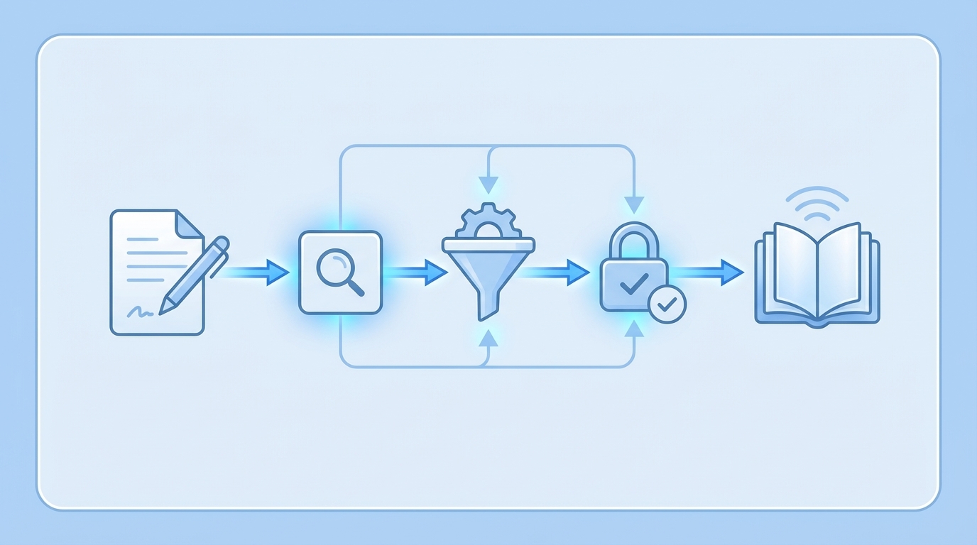 How Oleno Enforces Information Gain From Brief To Publish concept illustration - Oleno
