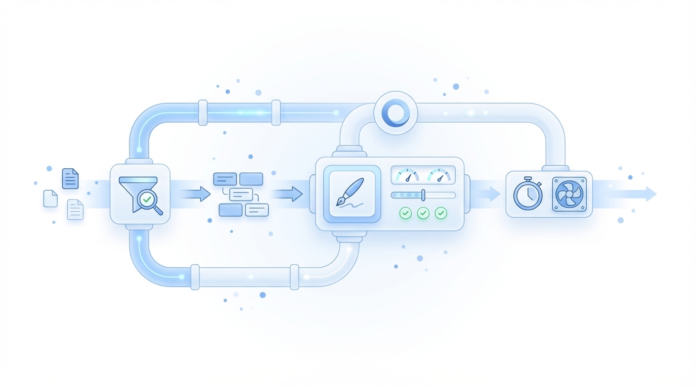 How Oleno Enforces Information Gain Before Anyone Writes concept illustration - Oleno