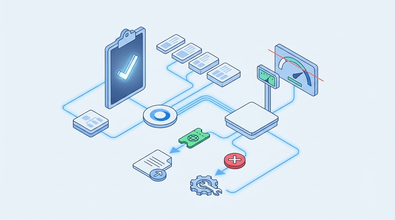 The New Way, Run The Information-Gain Checklist Before You Write concept illustration - Oleno