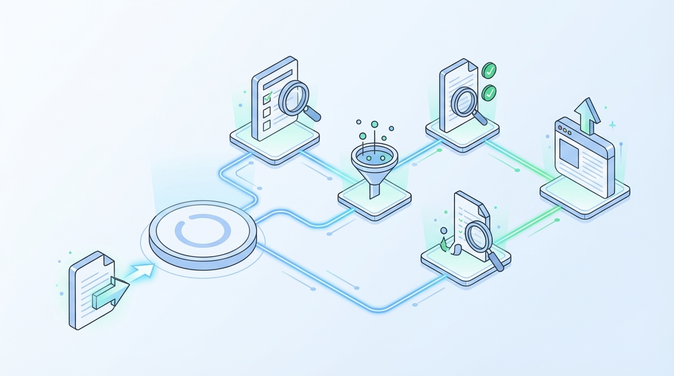 How Oleno Operationalizes Information Gain From Brief To QA concept illustration - Oleno