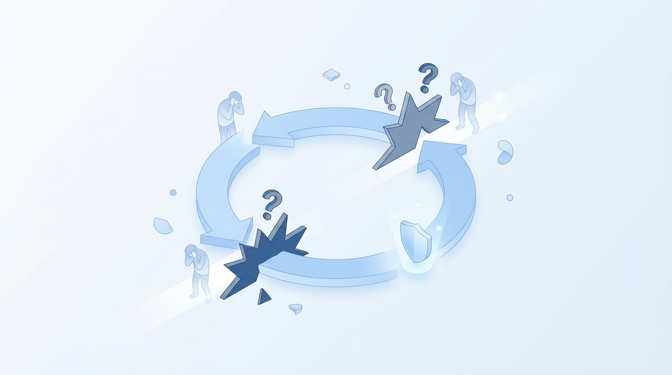 The Human Side Of Rework And Approval Fatigue concept illustration - Oleno