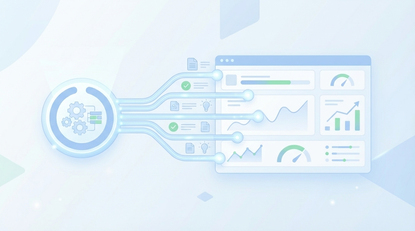 How Oleno Feeds Your Authority Dashboard concept illustration - Oleno
