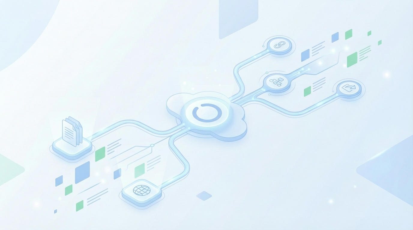 How Oleno Operationalizes This, From Discovery to Publish concept illustration - Oleno