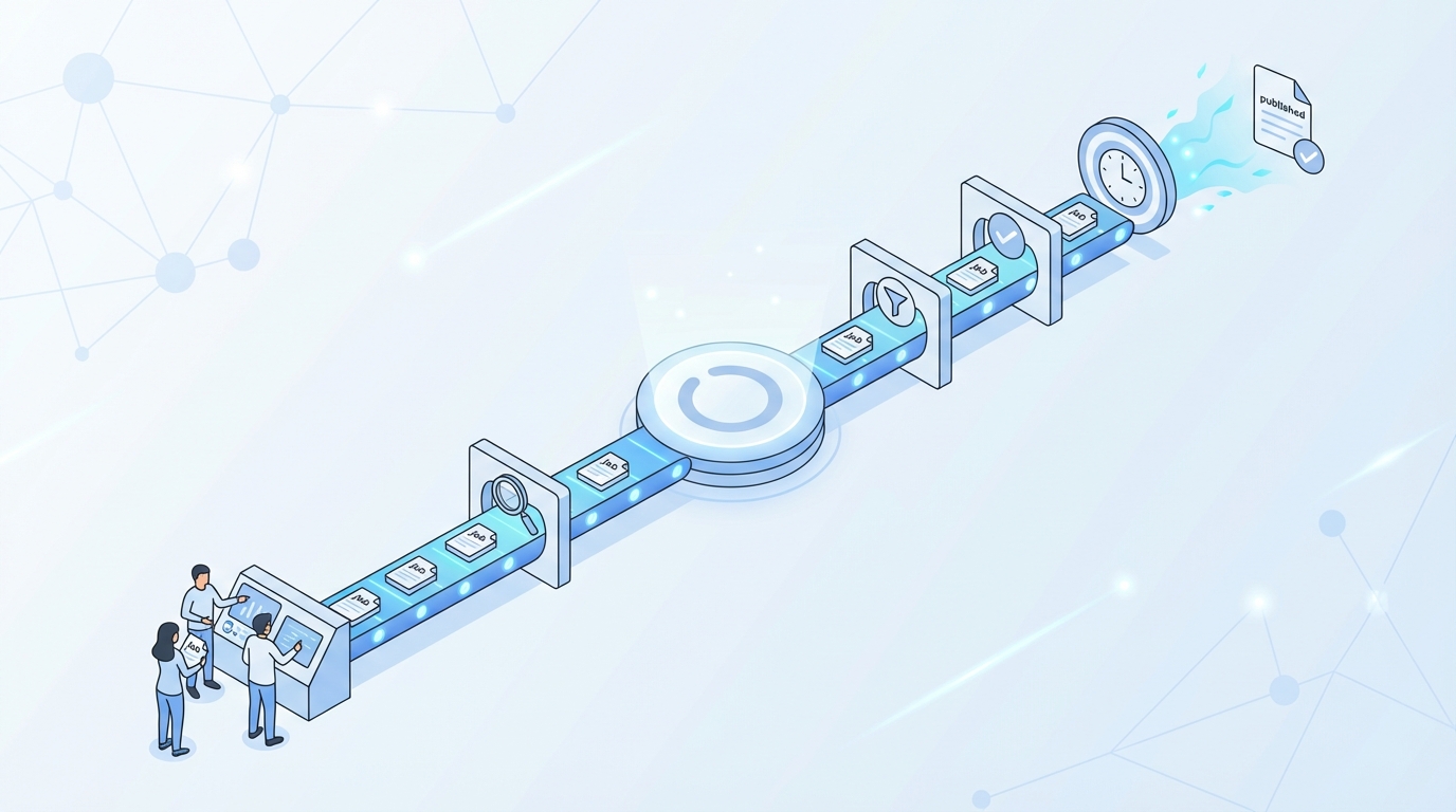 How Oleno Automates SLA-Driven Job Execution For Small Teams concept illustration - Oleno