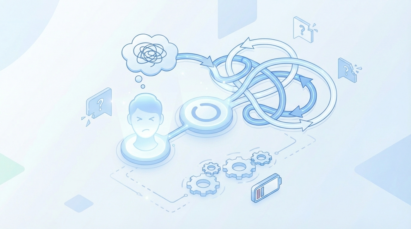 The Frustration Of Re-Explaining Your Story Every Week concept illustration - Oleno