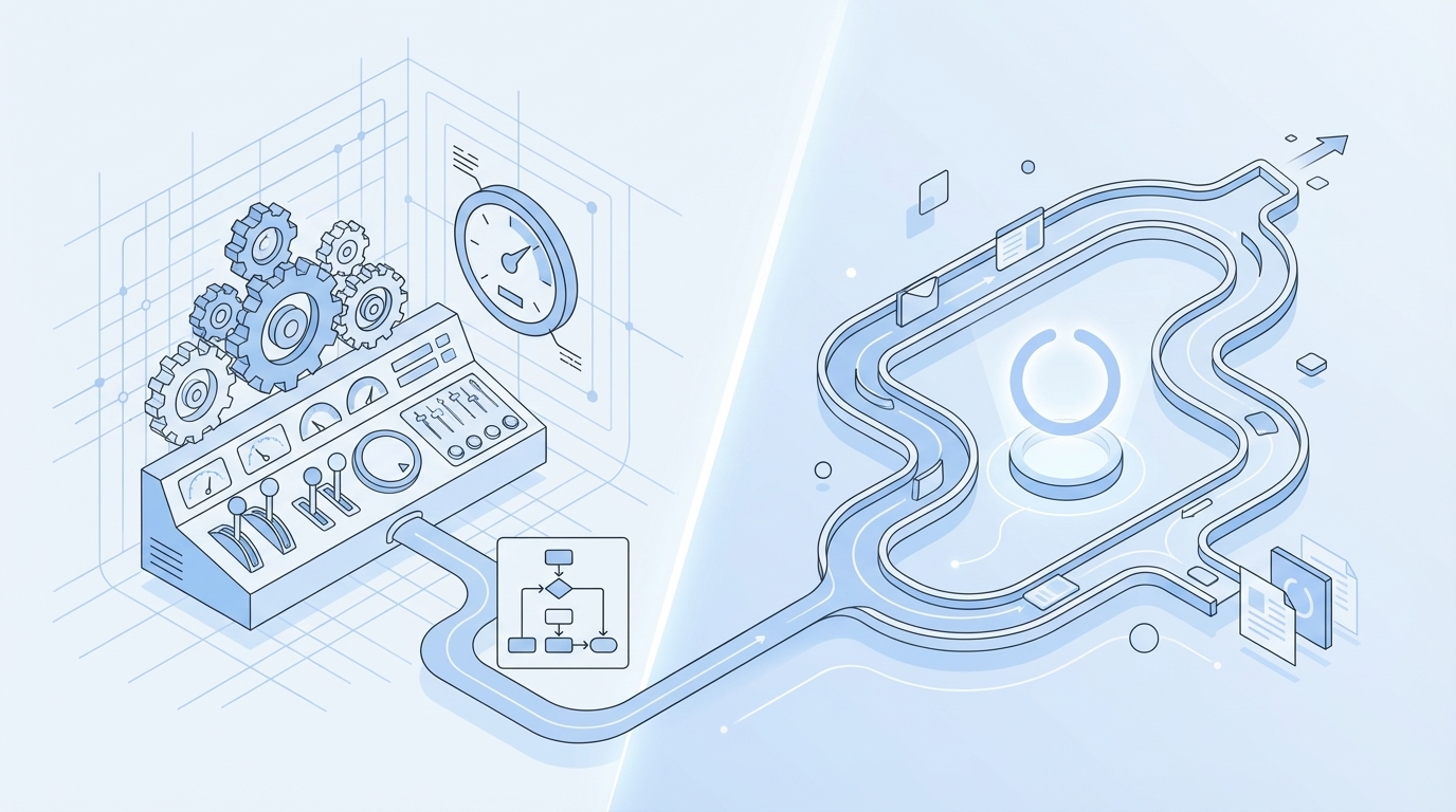 Decision Criteria: Control Versus Autonomy concept illustration - Oleno