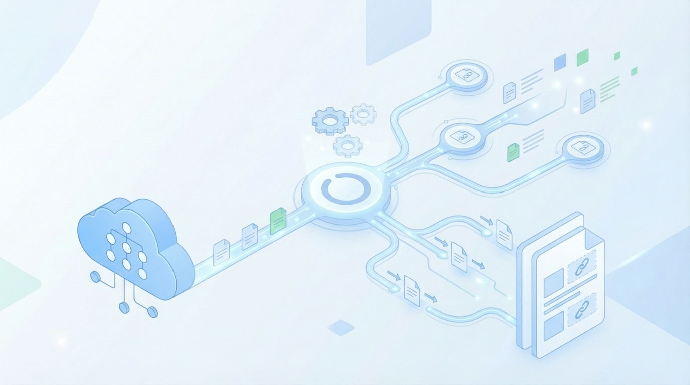 How Oleno Enforces Deterministic Internal Linking End To End concept illustration - Oleno