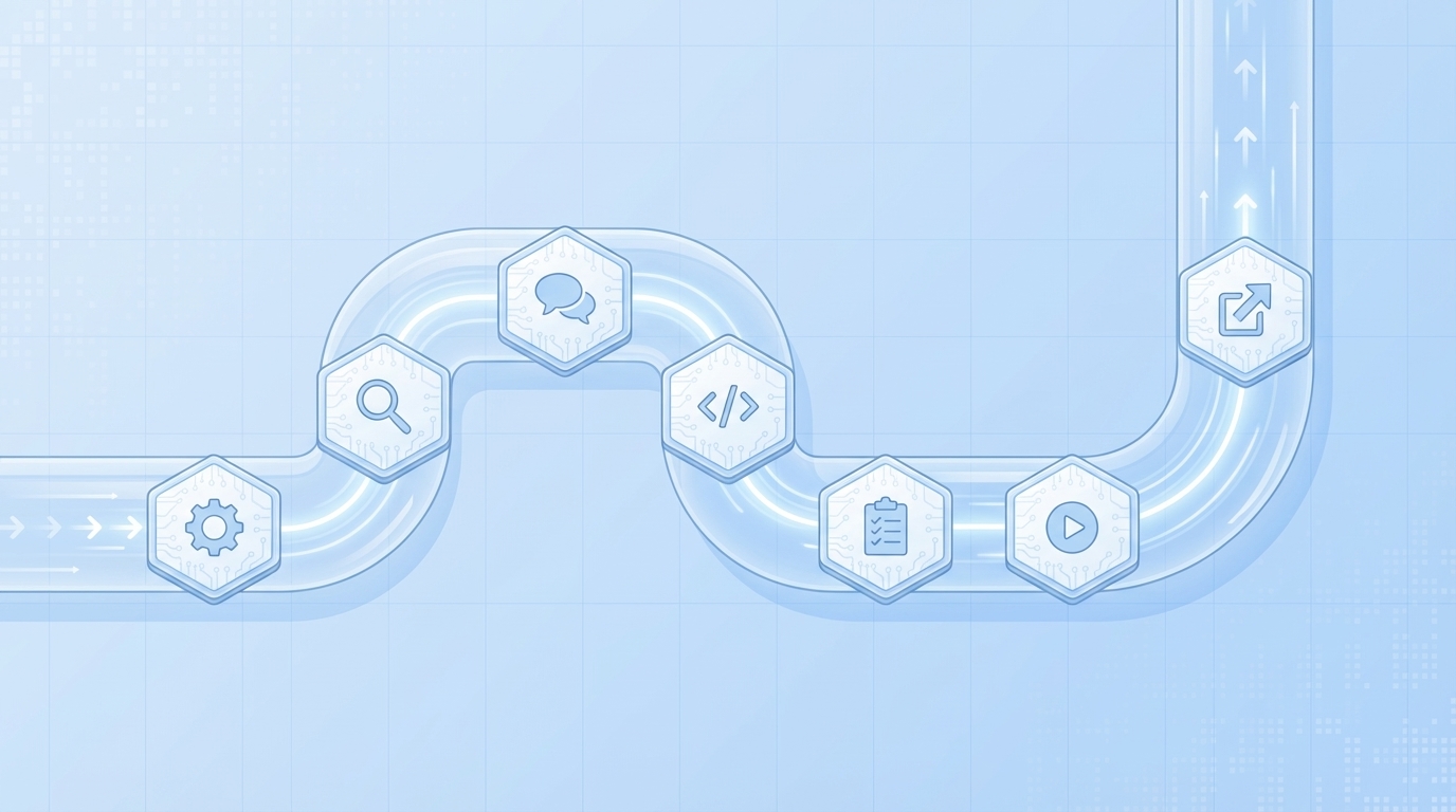 A Deterministic 9-Step Pipeline That Actually Ships concept illustration - Oleno