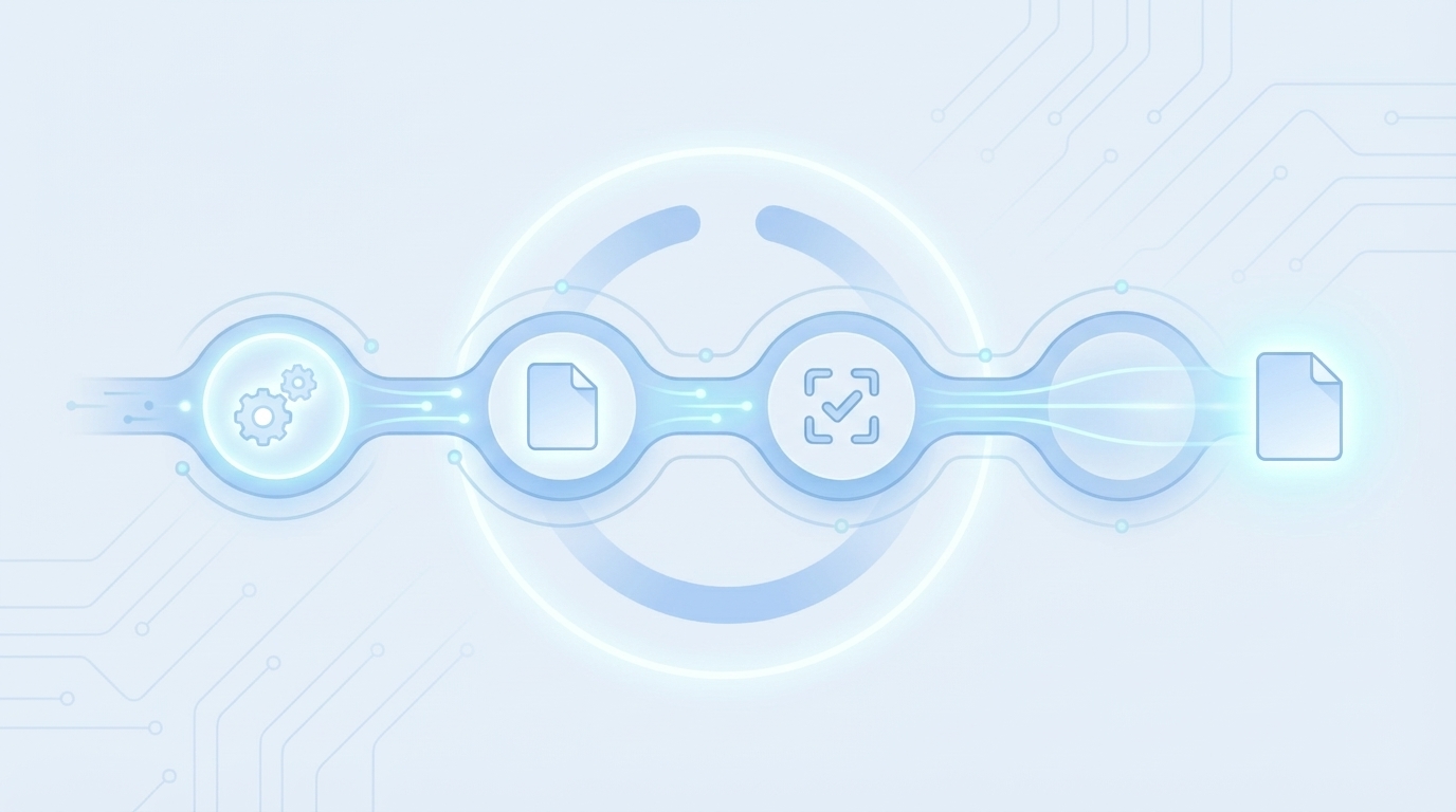 What A No‑Edit Workflow Feels Like In Practice concept illustration - Oleno