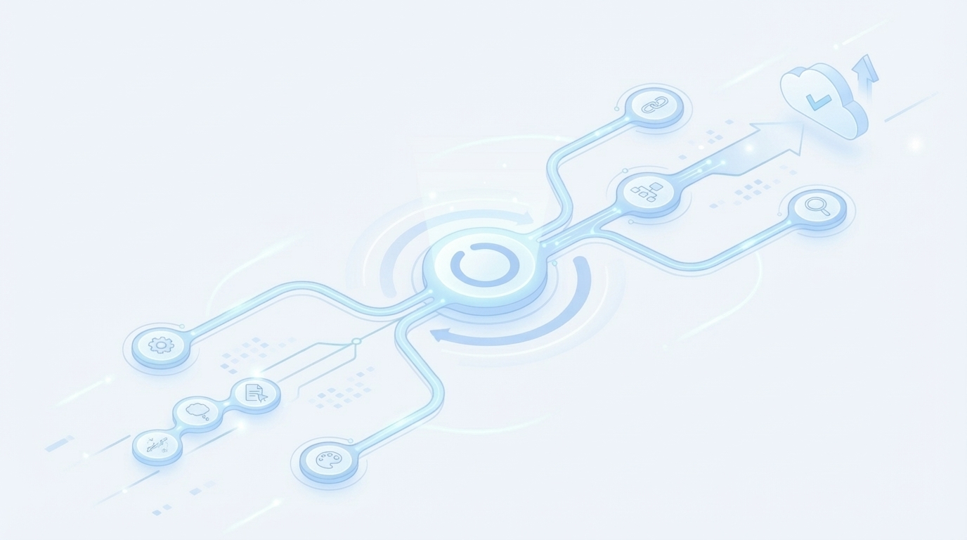 How Oleno Automates the Pipeline End to End concept illustration - Oleno