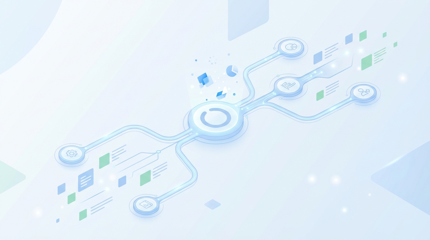 How Oleno Runs This Playbook End To End concept illustration - Oleno