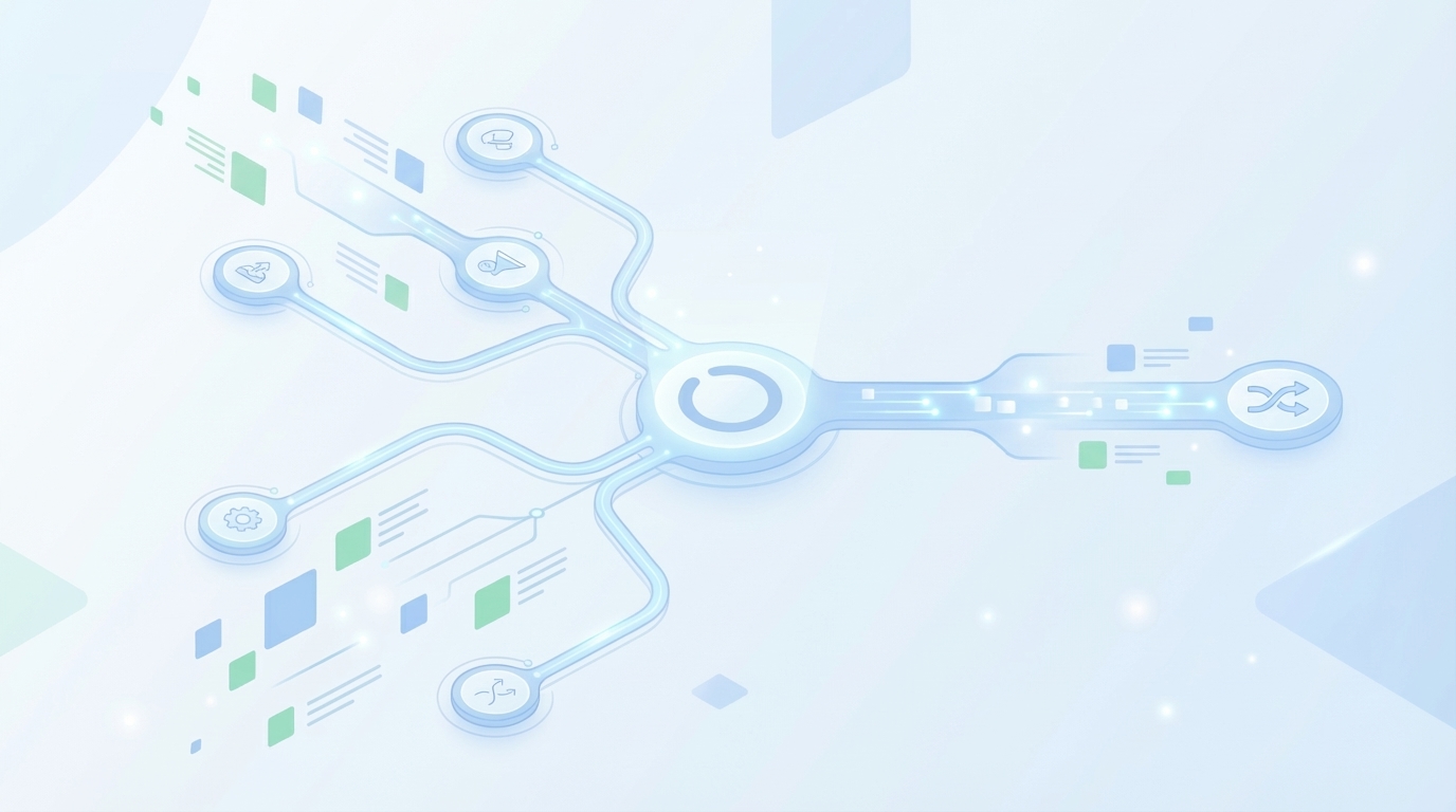 How Oleno Automates The Pipeline End To End concept illustration - Oleno