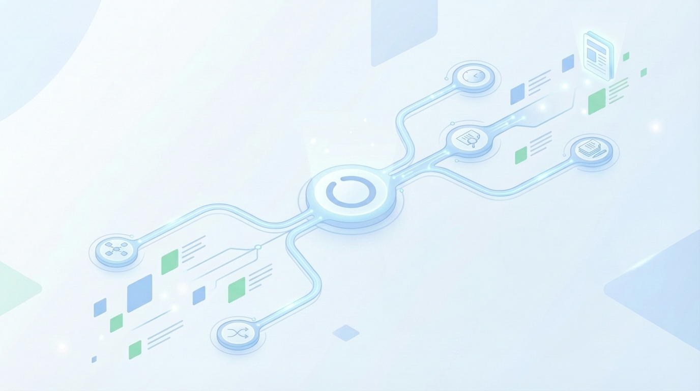 How Oleno Runs This End To End concept illustration - Oleno