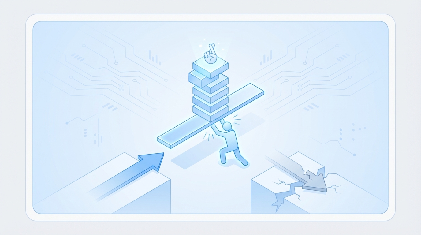 What It Feels Like When Quality Depends On Luck concept illustration - Oleno