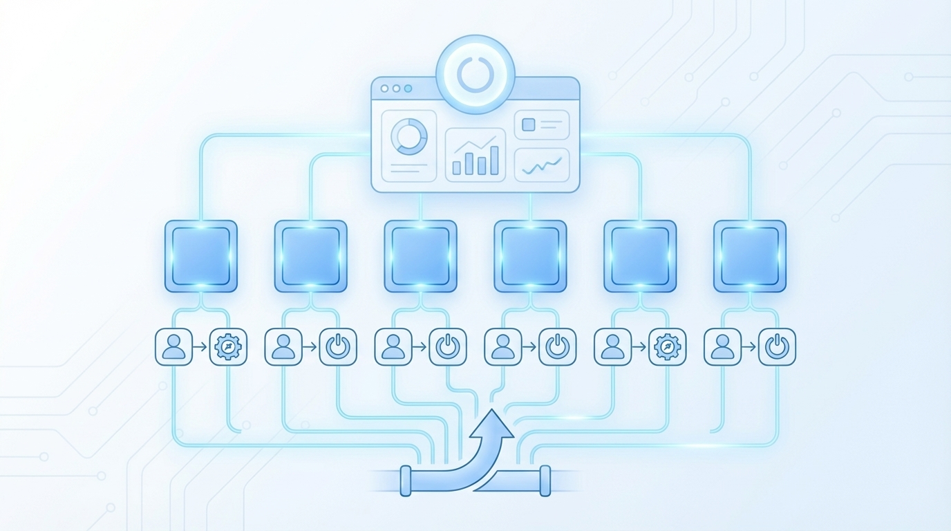 Make The KPIs Executive-Simple And Team-Actionable concept illustration - Oleno