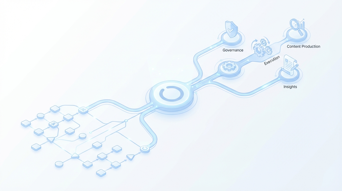 How Oleno Operationalizes Your Persona-to-Intent Topic Map concept illustration - Oleno