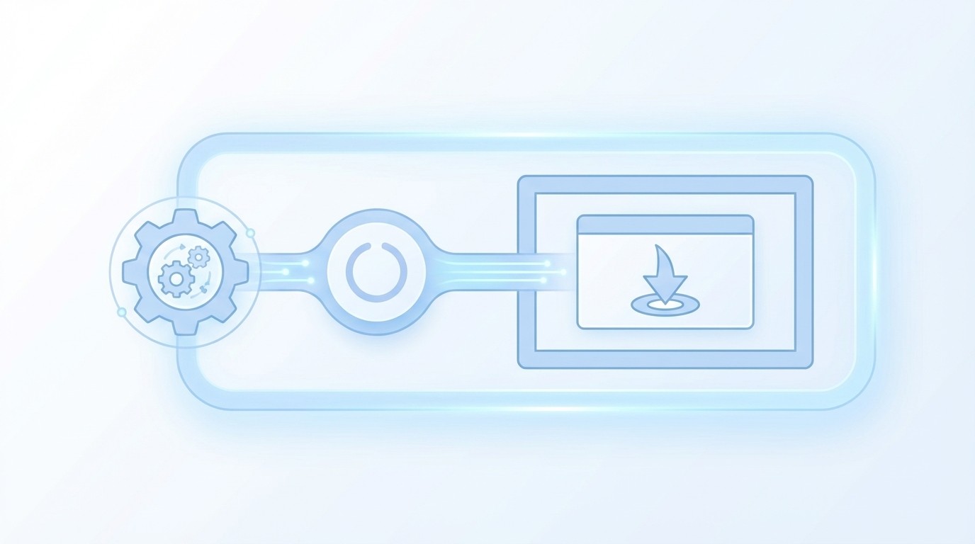 Deterministic matching and placement drive action concept illustration - Oleno