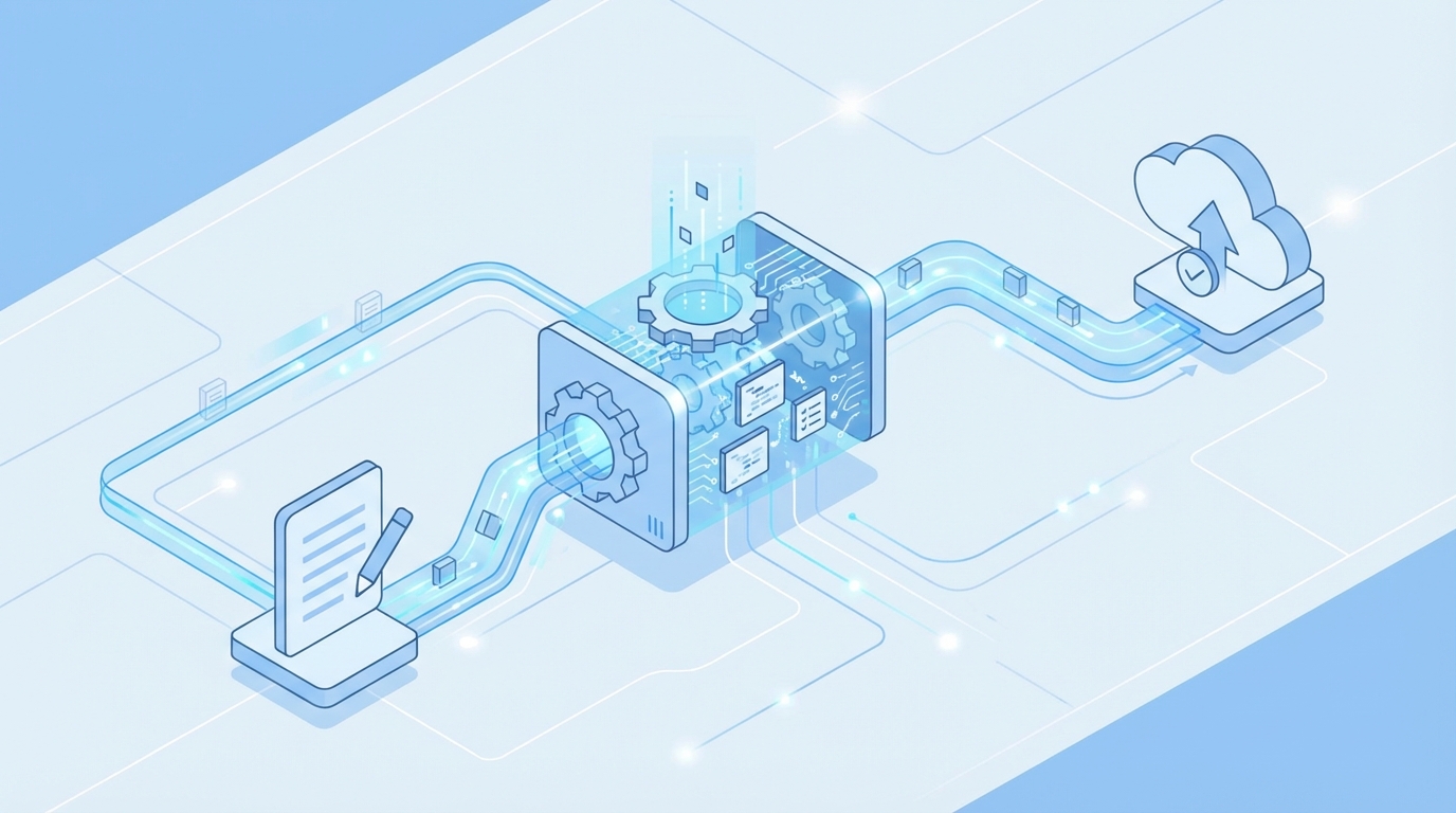 The New Way: Policy-as-Code for Content, From Draft to Publish concept illustration - Oleno